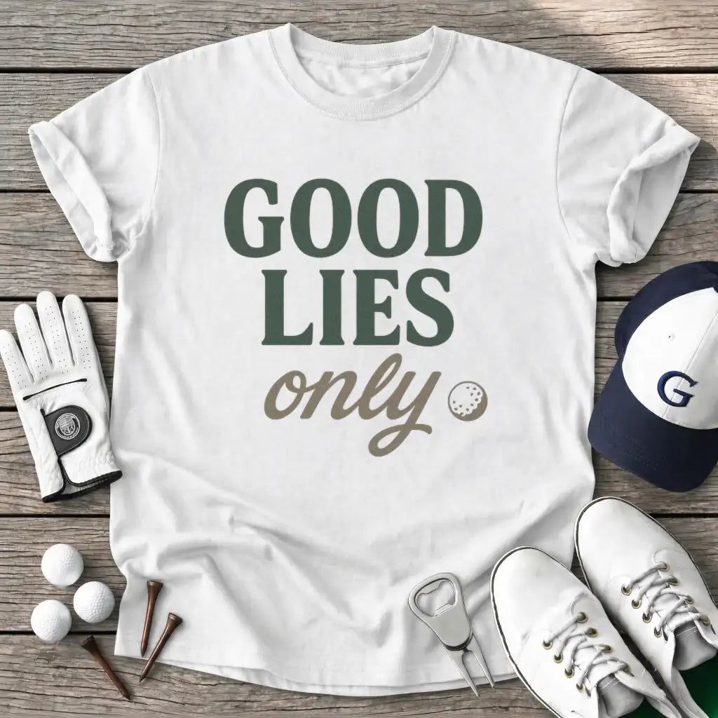 White / S Good Lies Only T-Shirt
