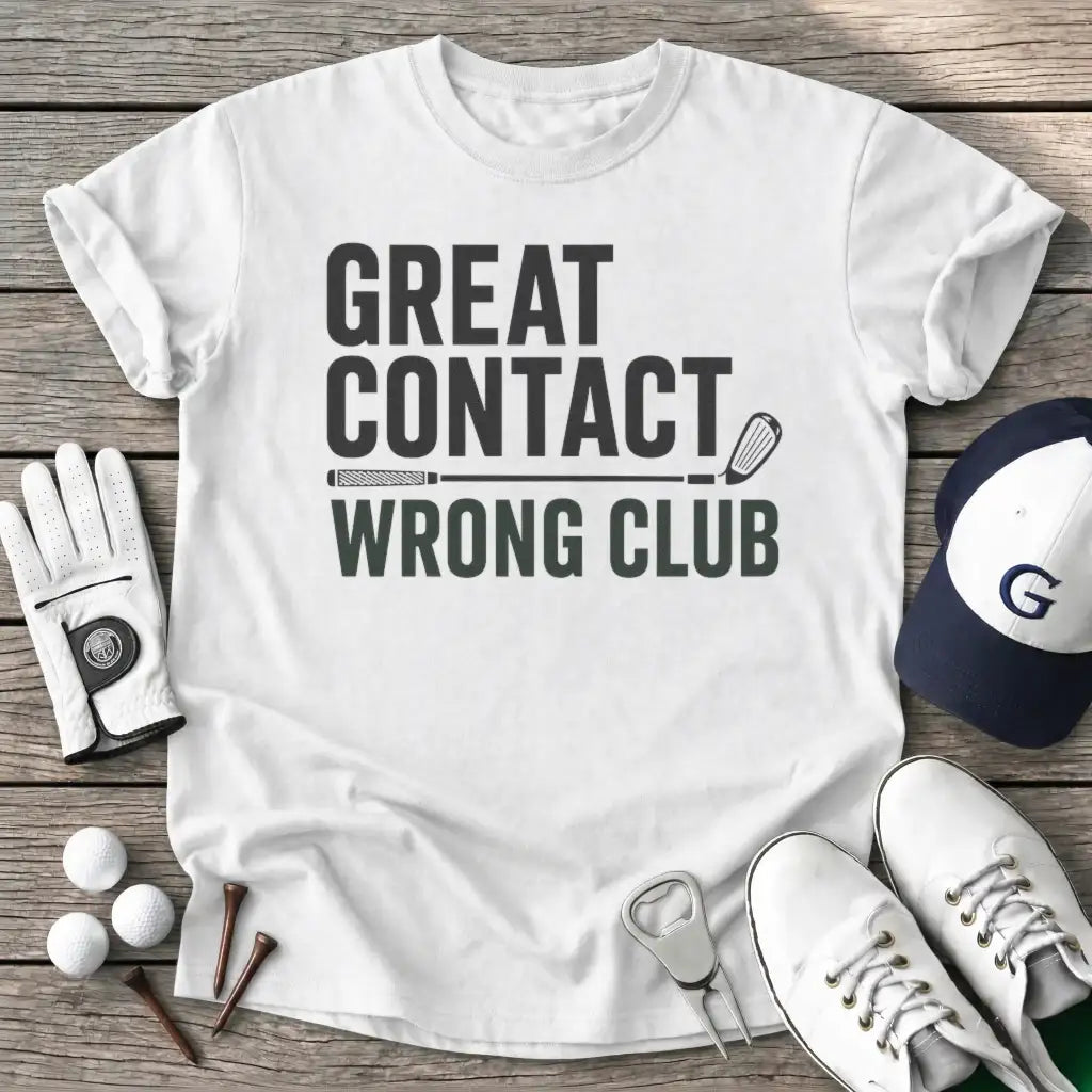 Great Contact Wrong T-Shirt in White