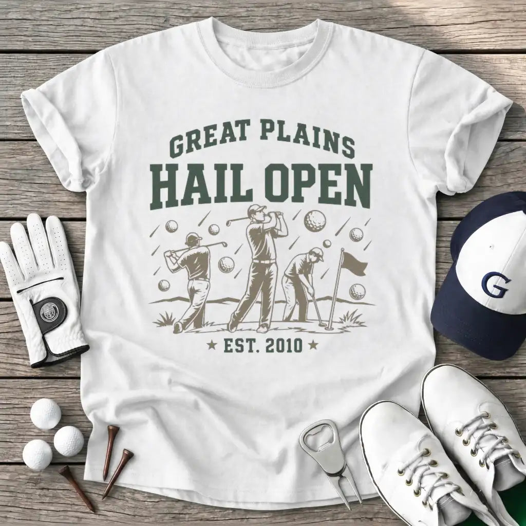White / S Great Plains Hail T-Shirt