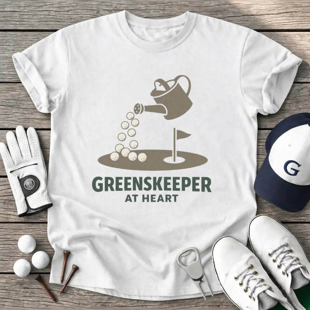 White / S Greenskeeper Heart T-Shirt