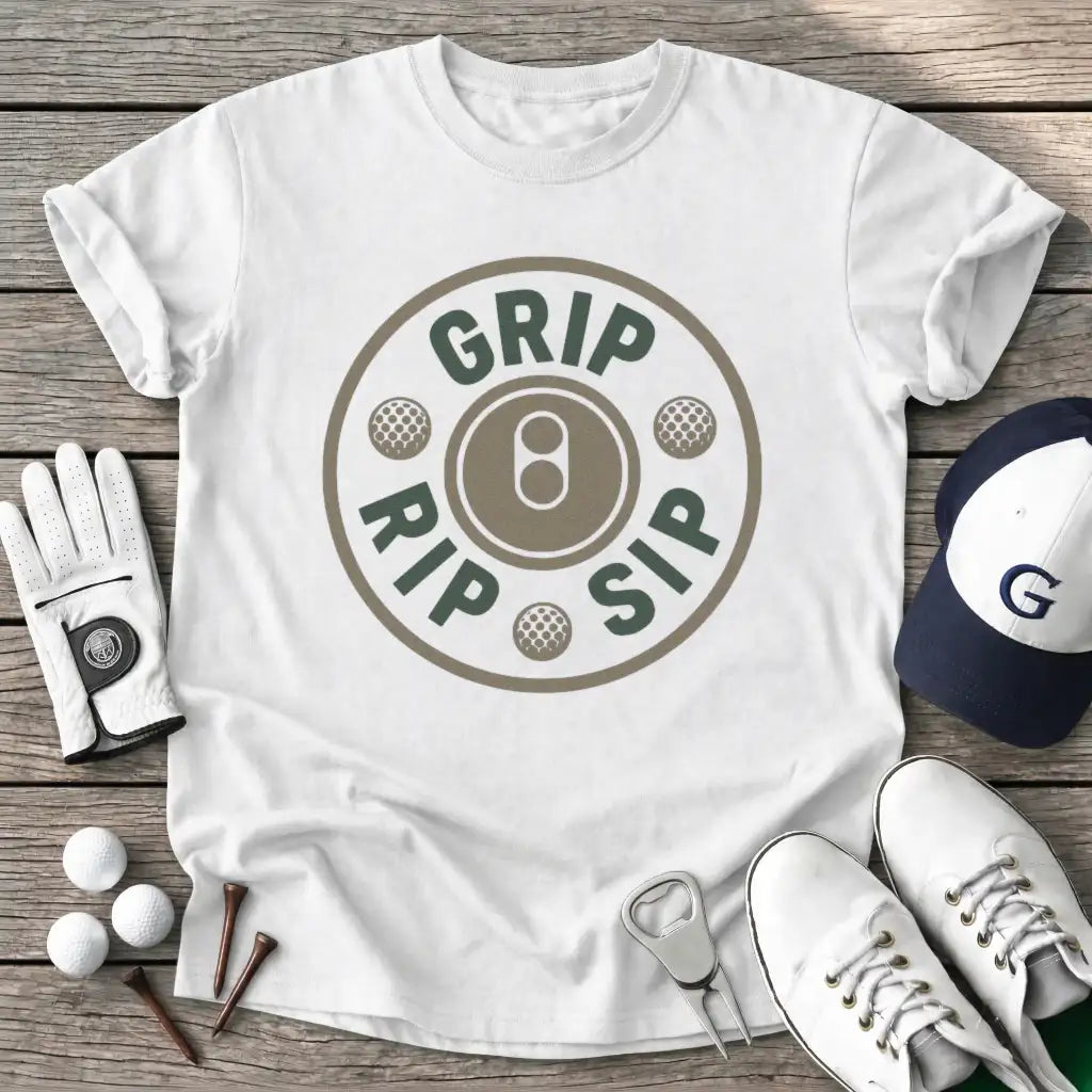 White / S Grip Rip Sip T-Shirt