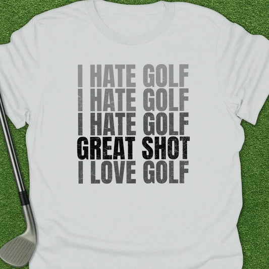 White / S Hate Golf Hate Golf T-Shirt
