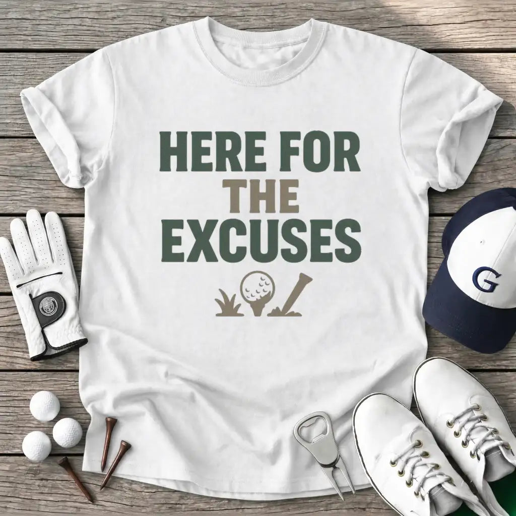 White / S Here For The Excuses T-Shirt