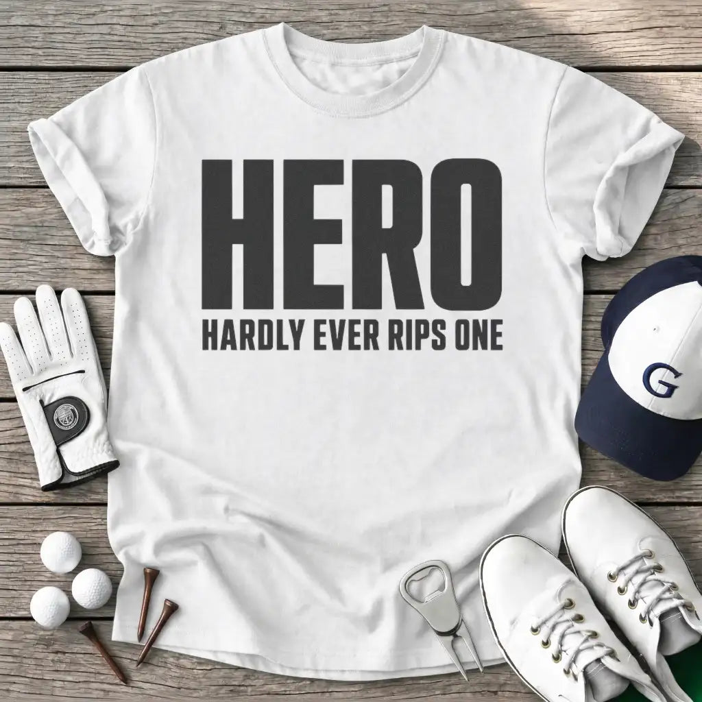 Hero Hardly Ever T-Shirt in White