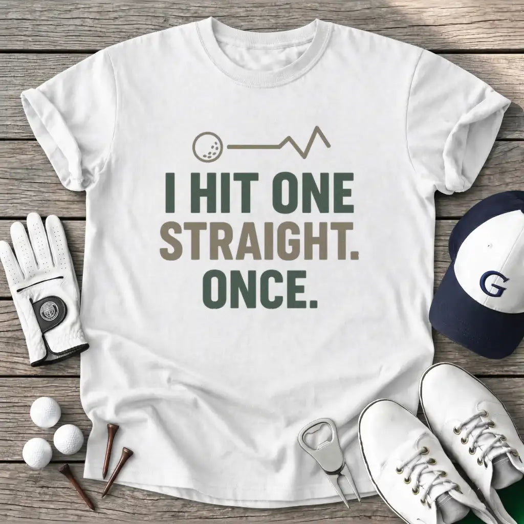 White / S Hit One Straight T-Shirt