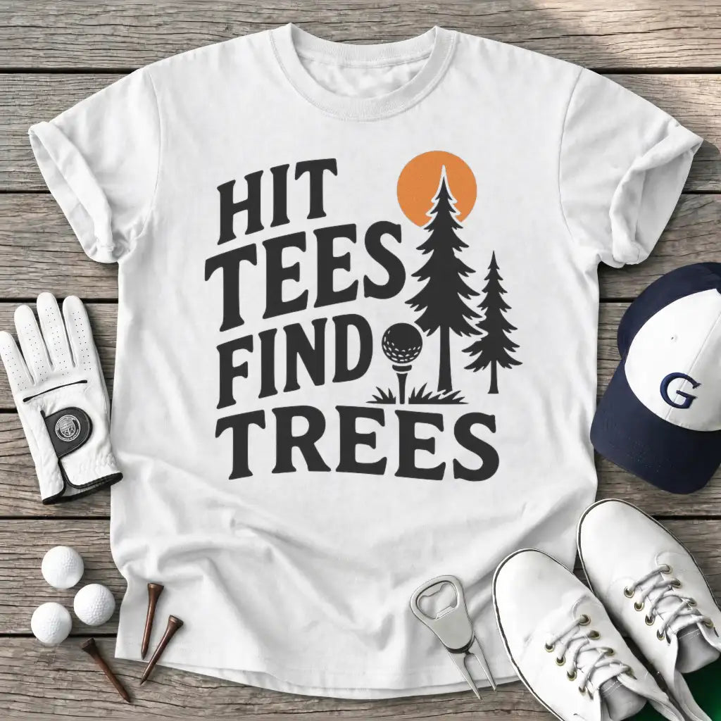 White / S Hit Tees Find Trees T-Shirt
