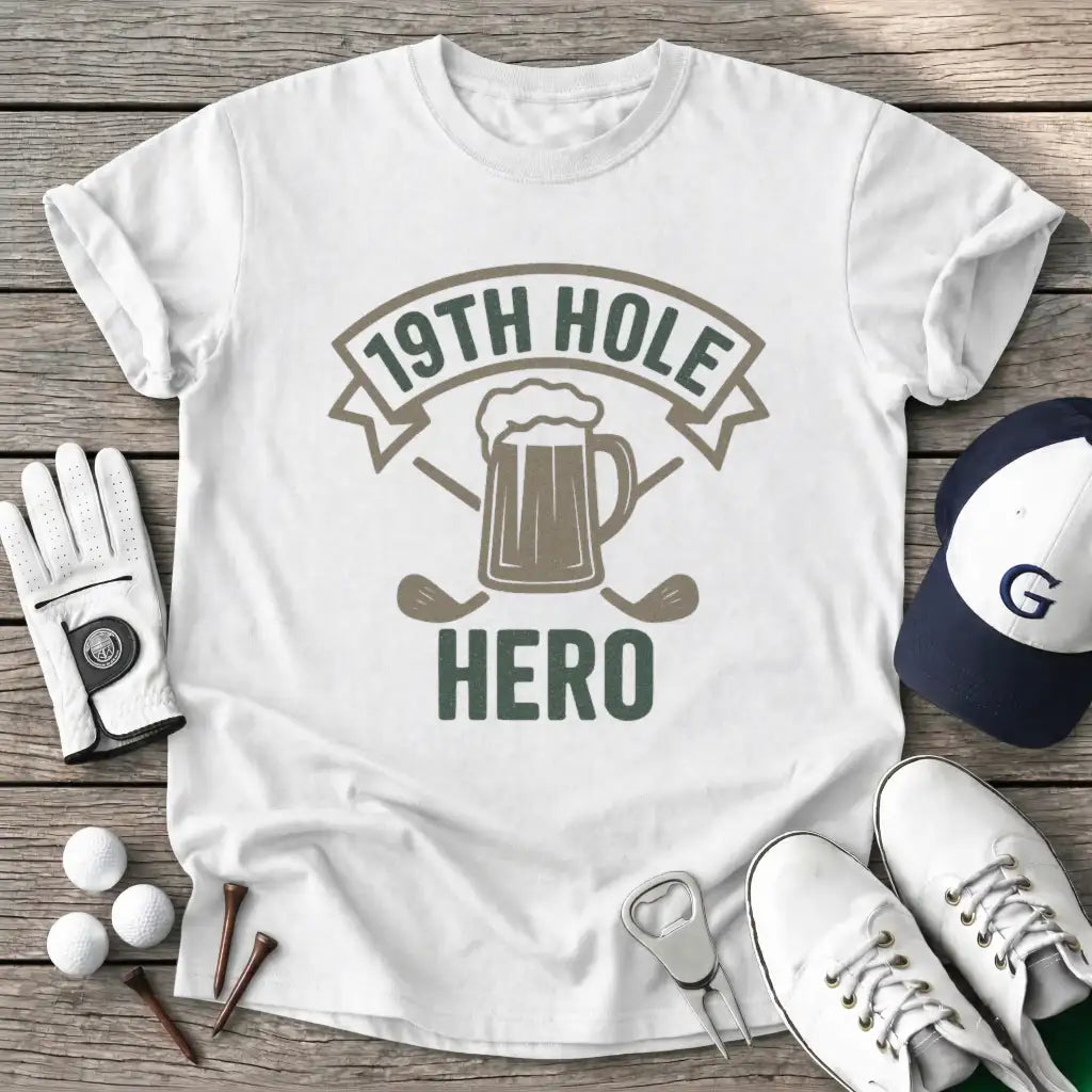 White / S Hole Hero T-Shirt