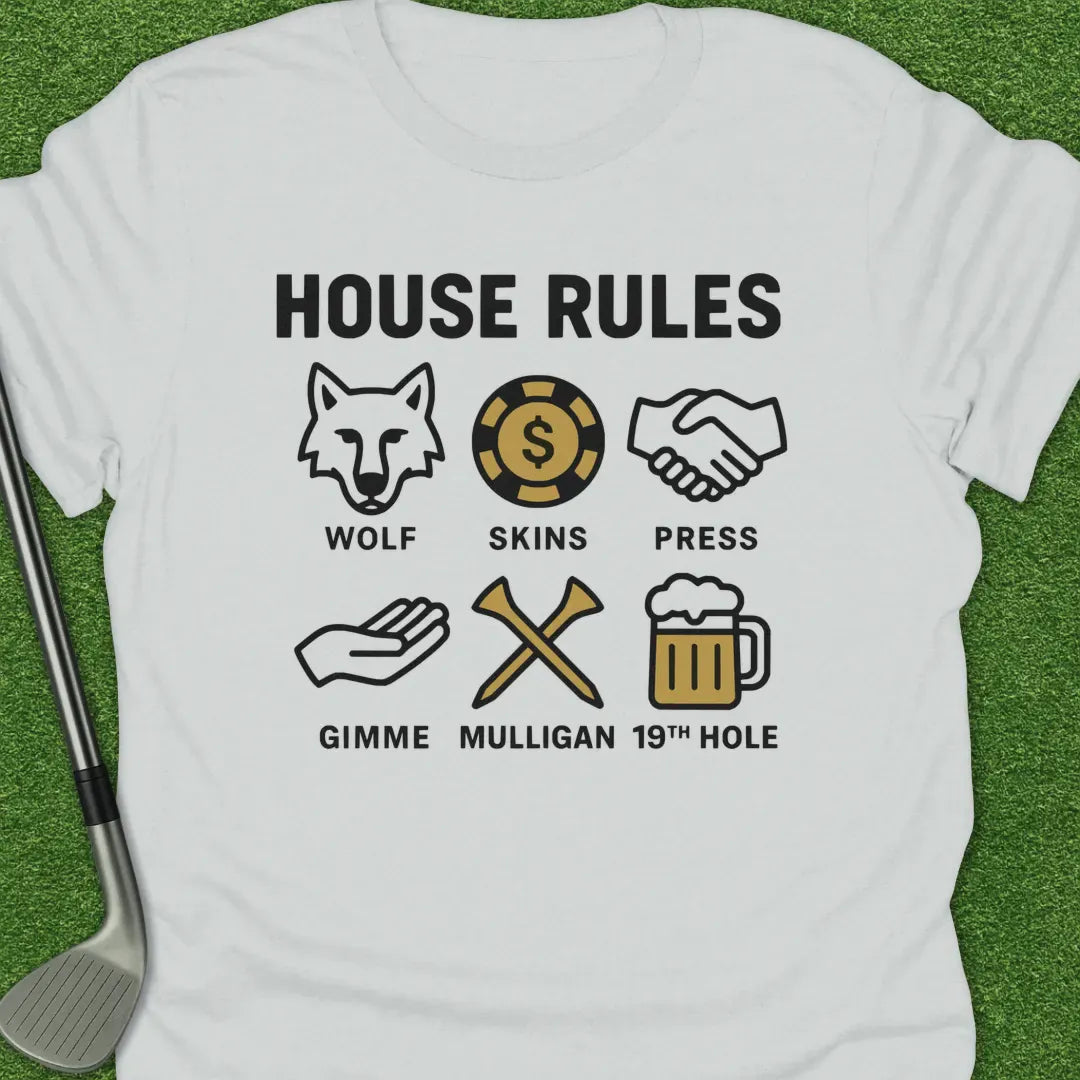 White / S House Rules Wolf T-Shirt