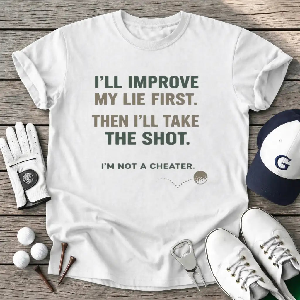 White / S Ill Improve Lie T-Shirt