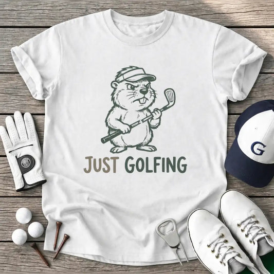 White / S Just Golfing T-Shirt
