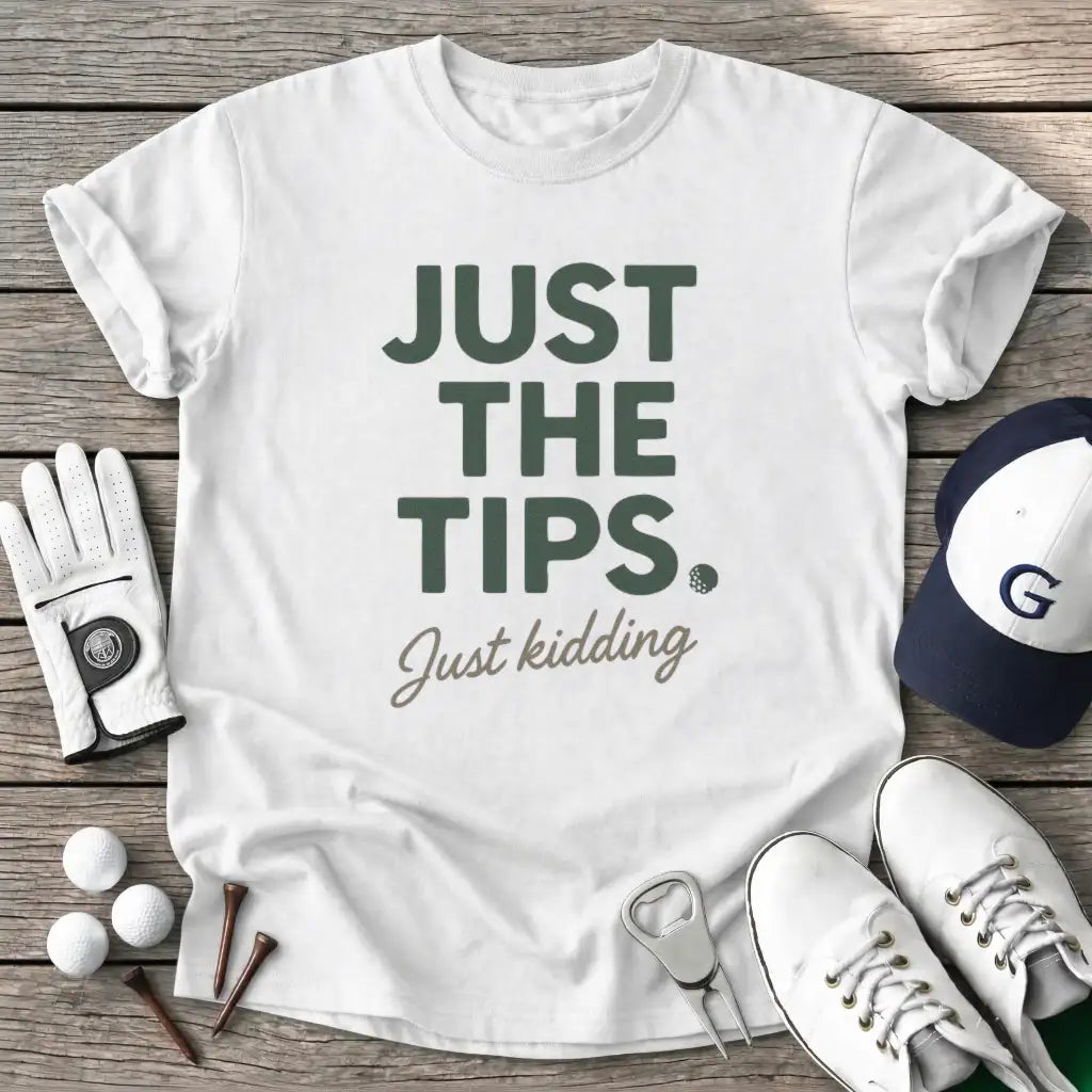 White / S Just The Tips Just T-Shirt