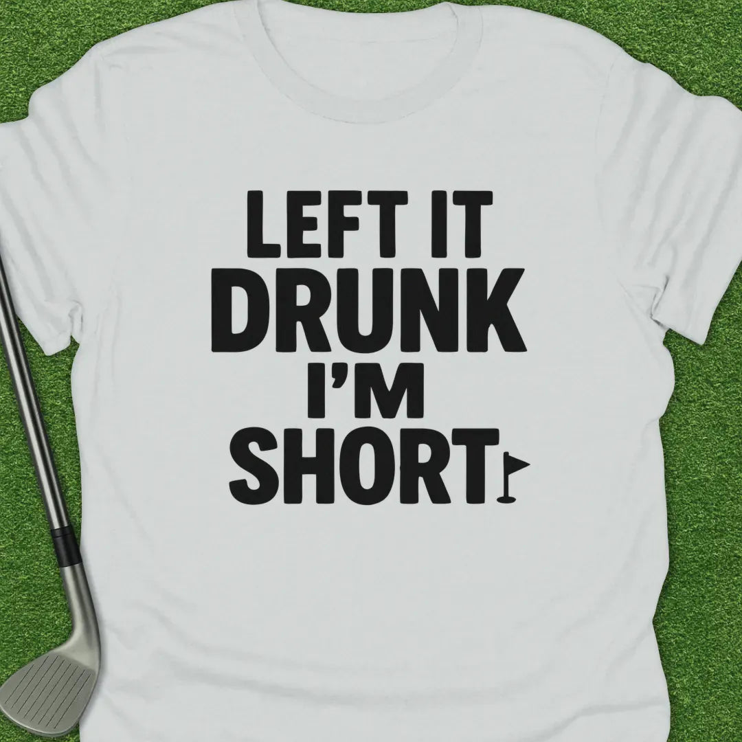 White / S Left Drunk Short T-Shirt