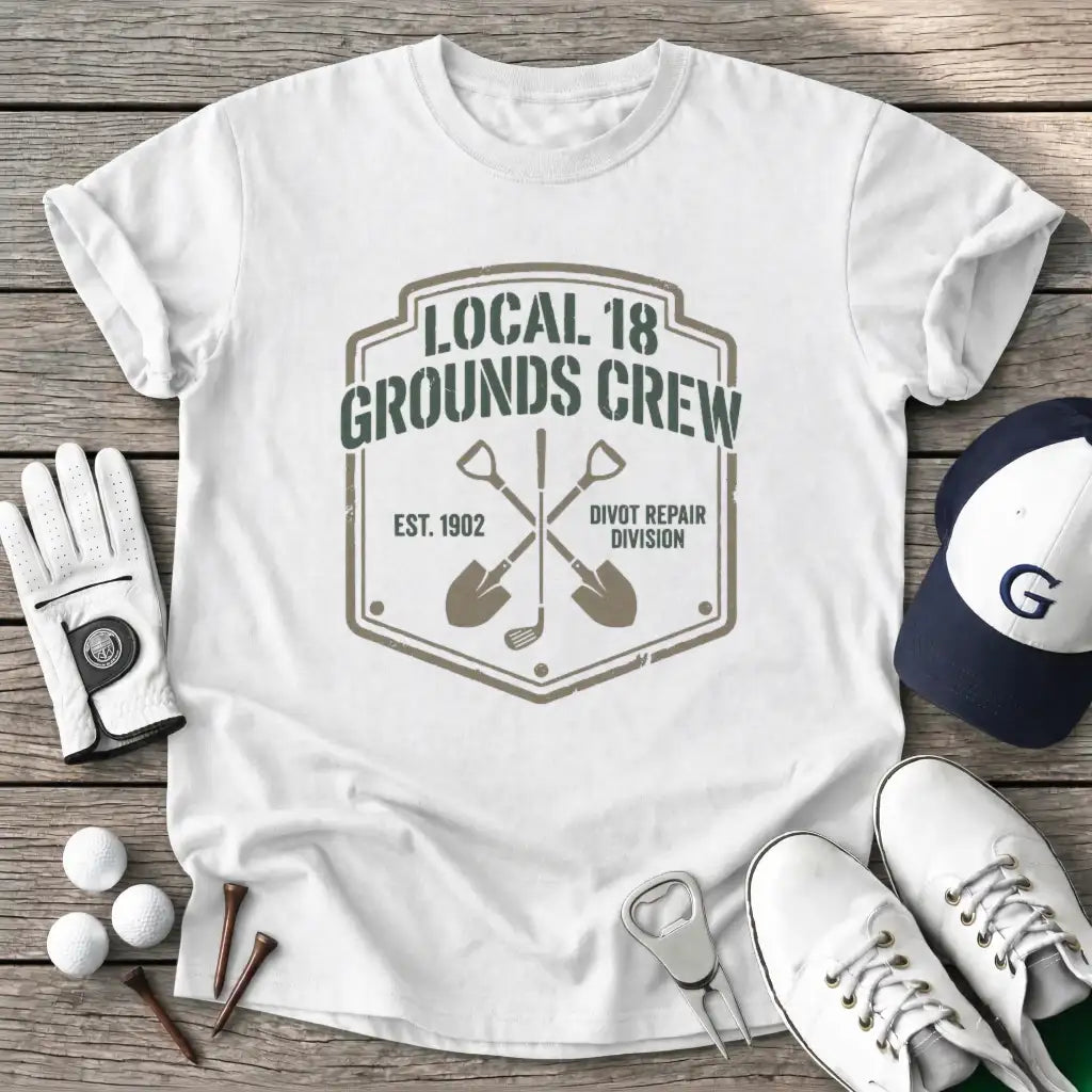 White / S Local Grounds Crew T-Shirt