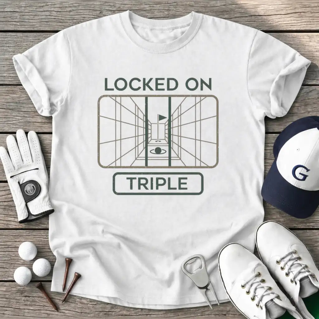 Locked Triple T-Shirt in White