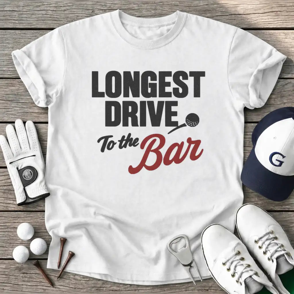 White / S Longest Drive The T-Shirt