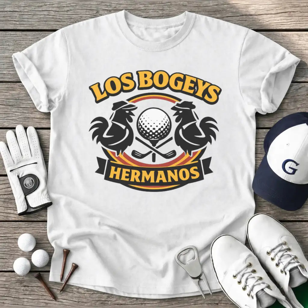 Los Bogeys Hermanos T-Shirt in White