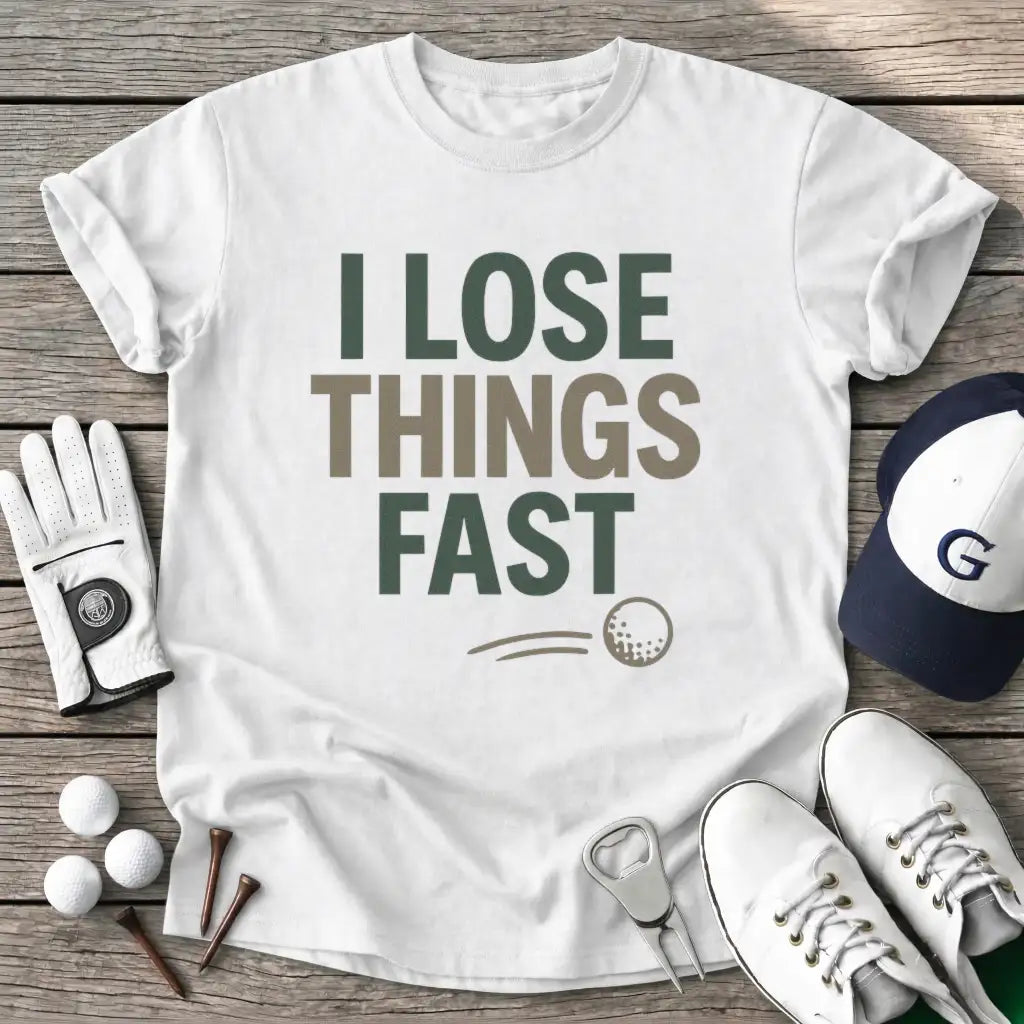 White / S Lose Things Fast T-Shirt