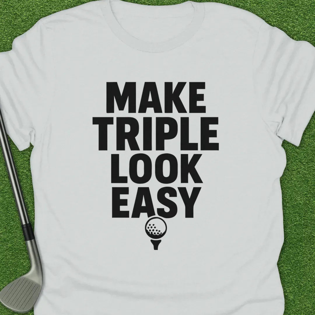 White / S Make Triple Look T-Shirt