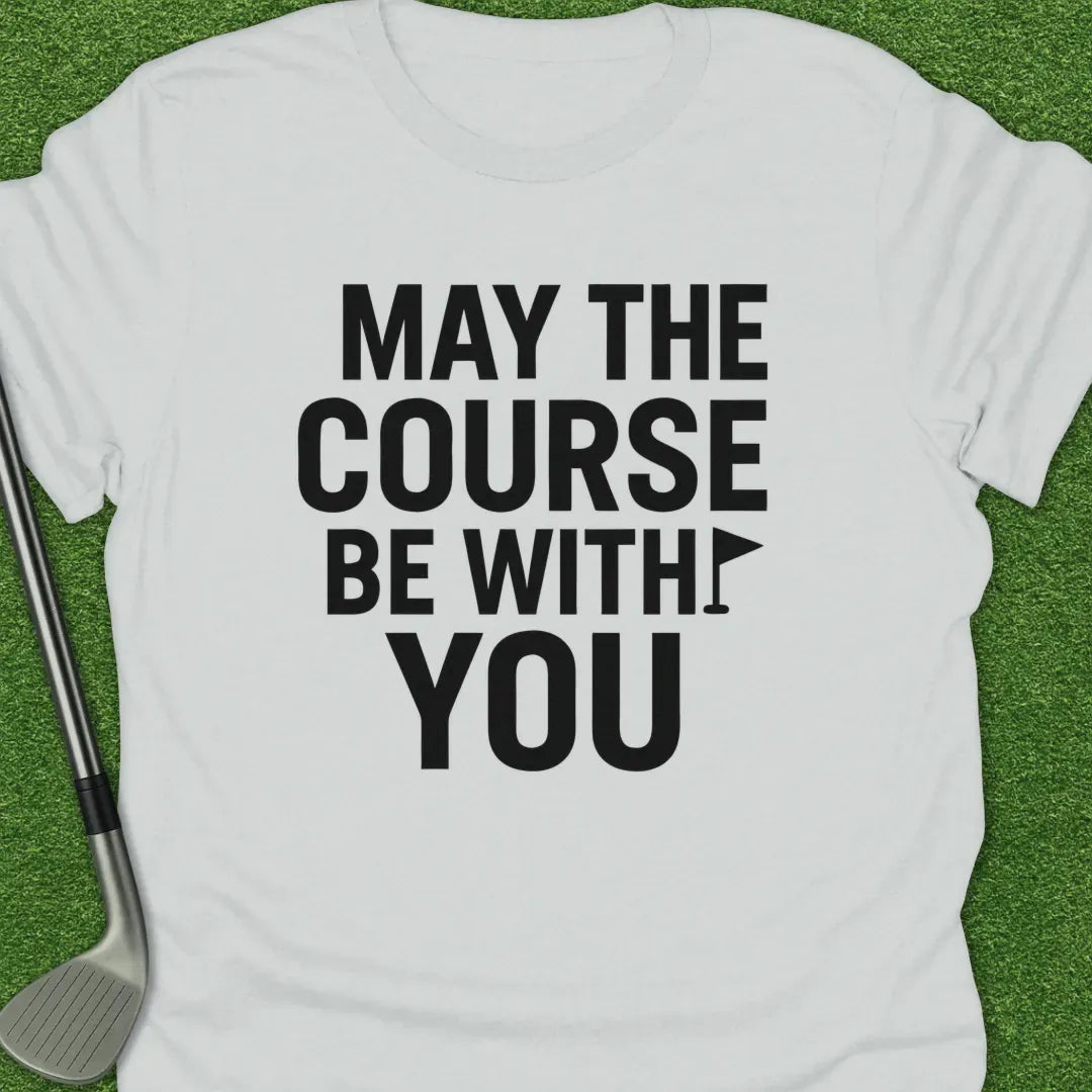White / S May The Course With T-Shirt