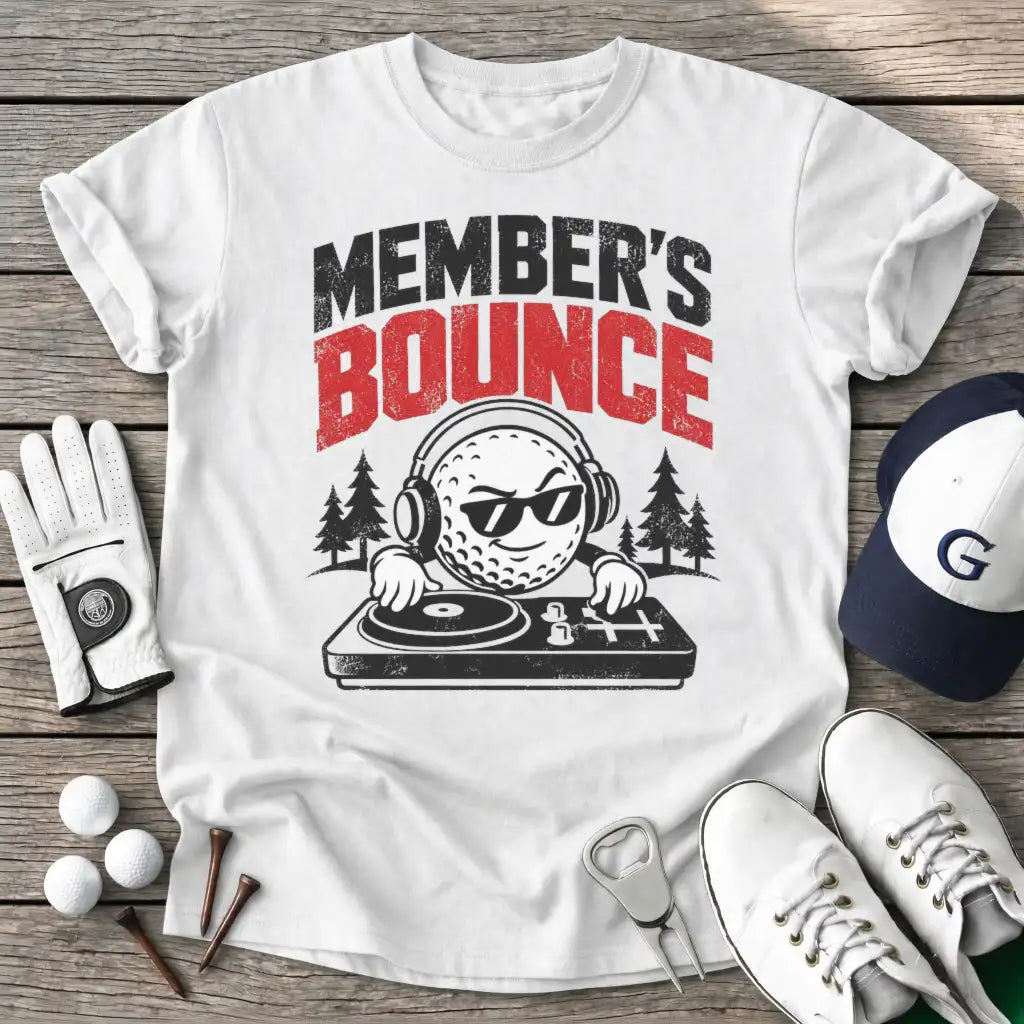 White / S Members Bounce T-Shirt
