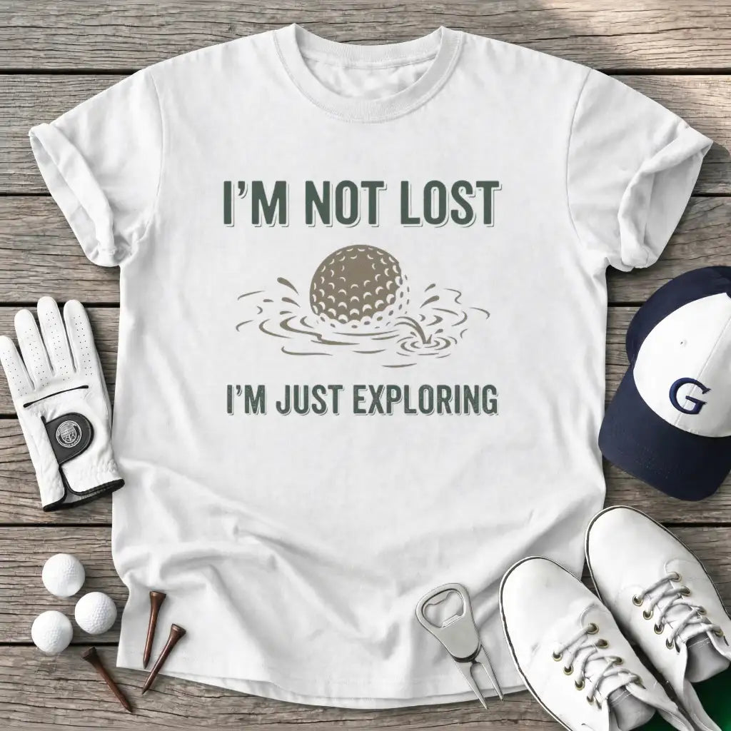 White / S Not Lost Just T-Shirt