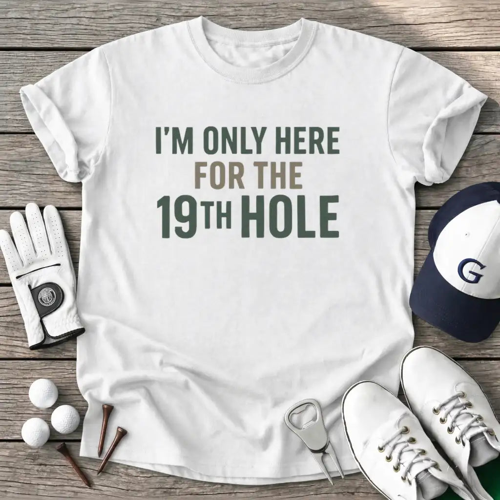 Only Here For The T-Shirt in White