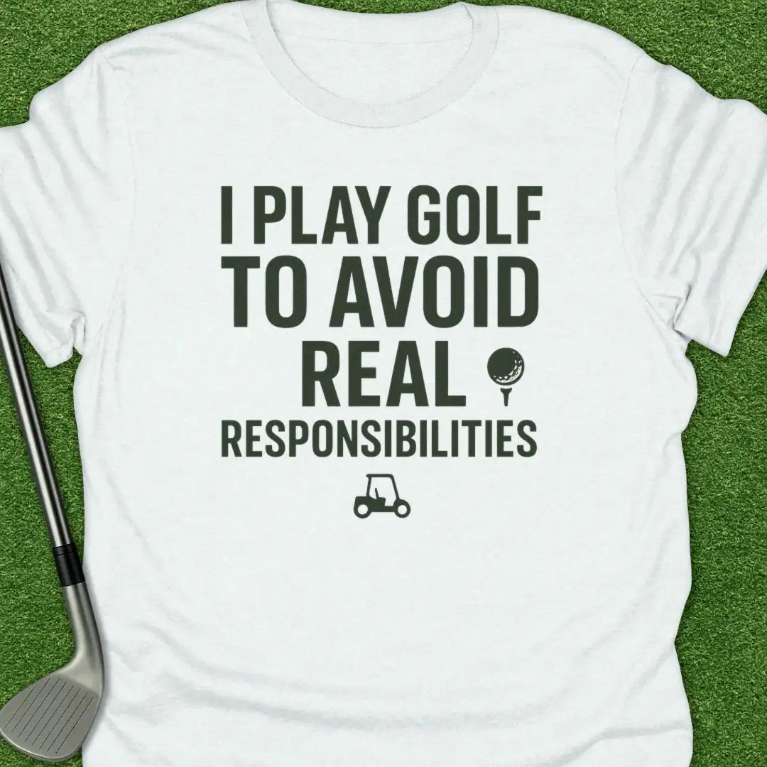 White / S Play Golf Avoid T-Shirt