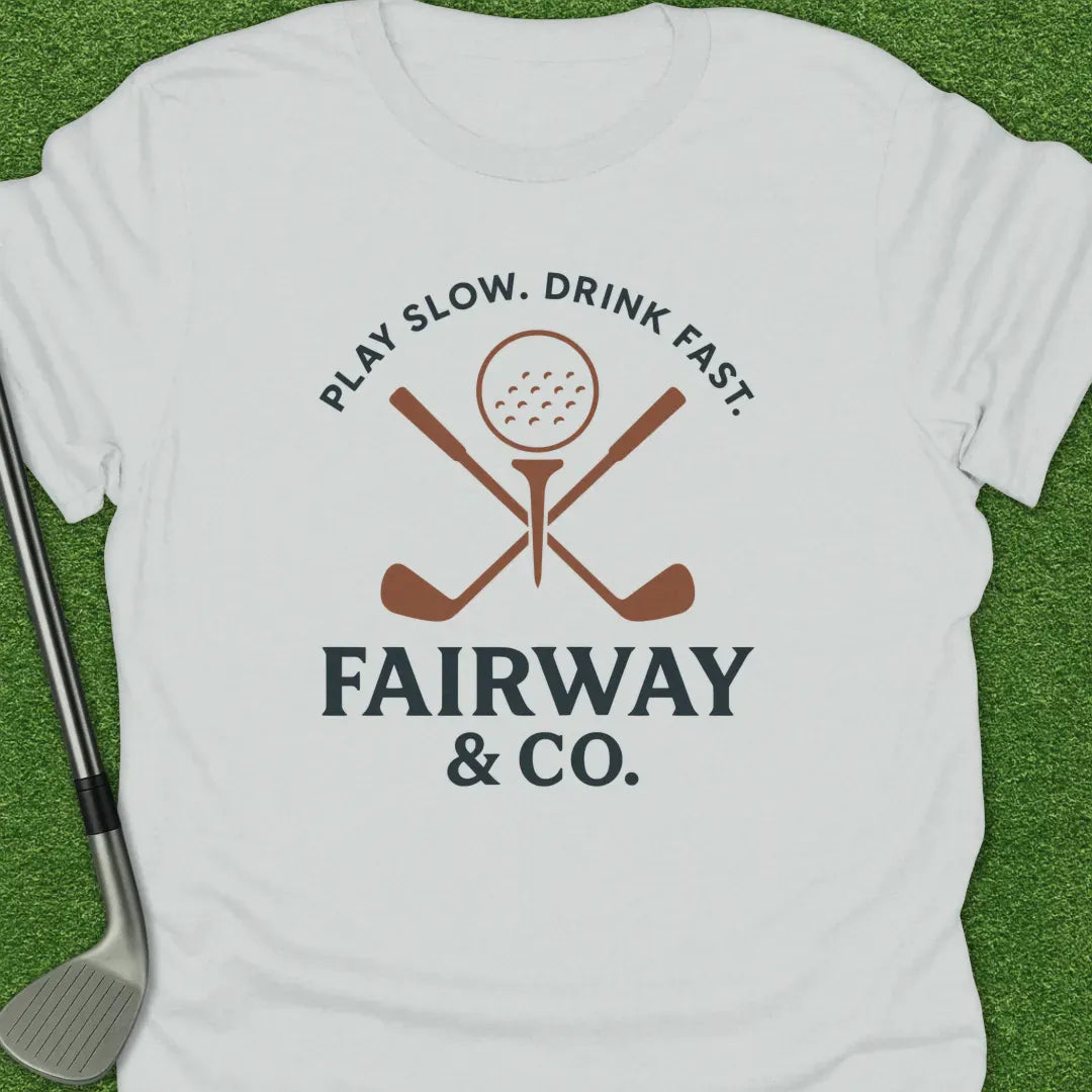 White / S Play Slow Drink T-Shirt