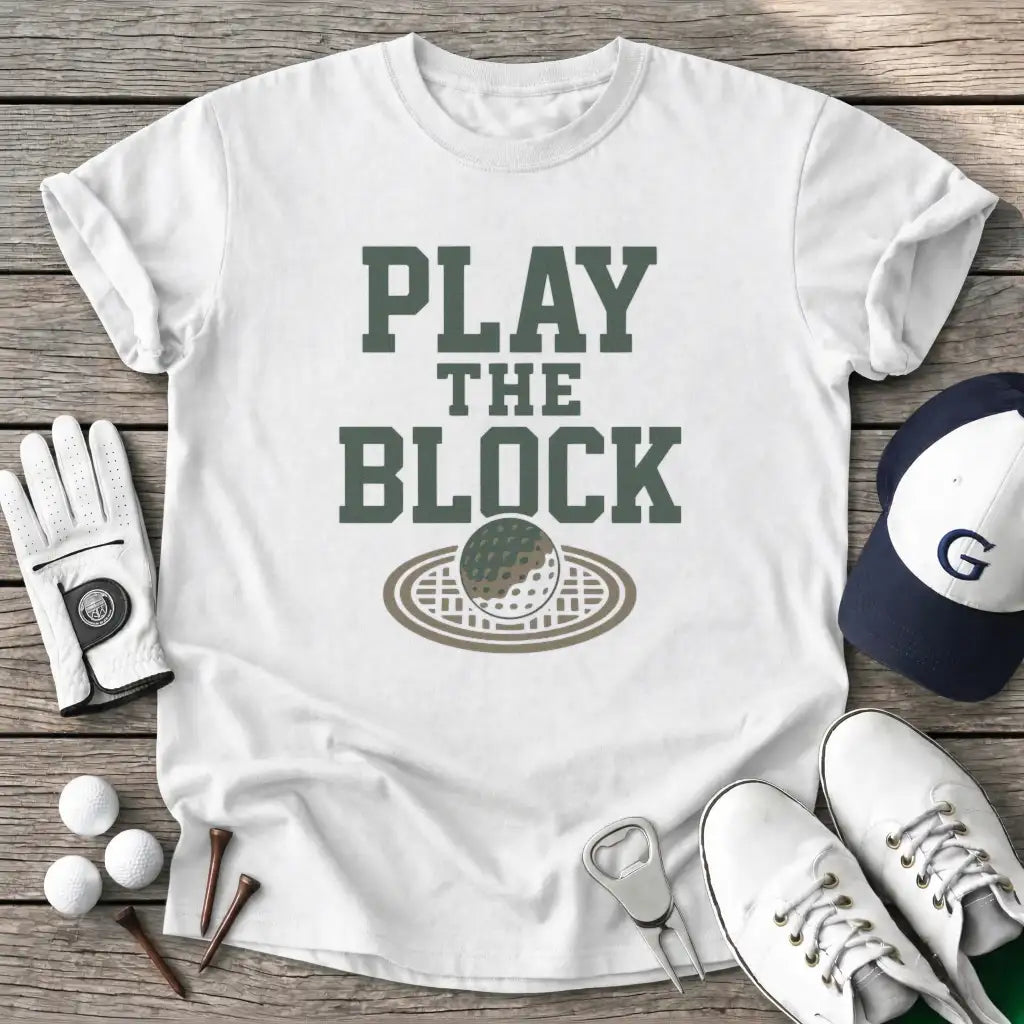 White / S Play The Block T-Shirt