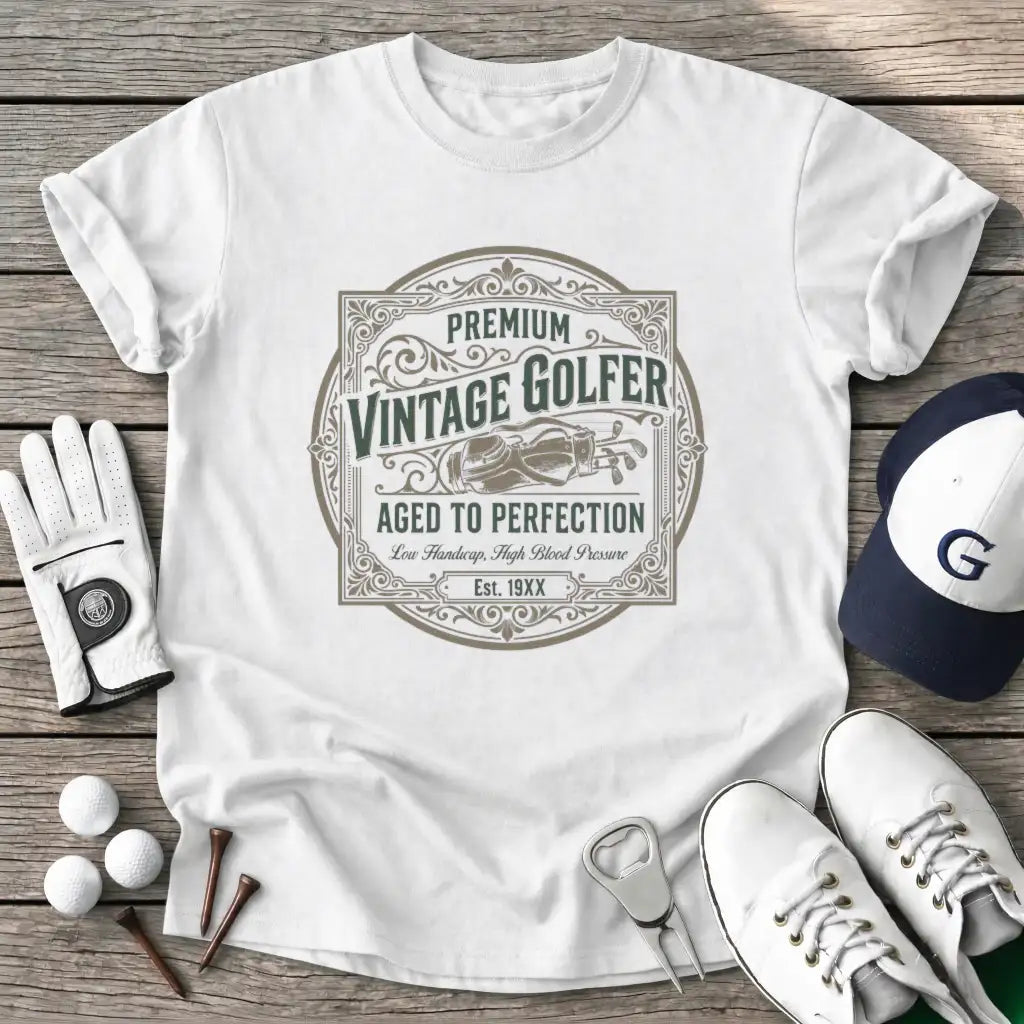 White / S Premium Vintage T-Shirt