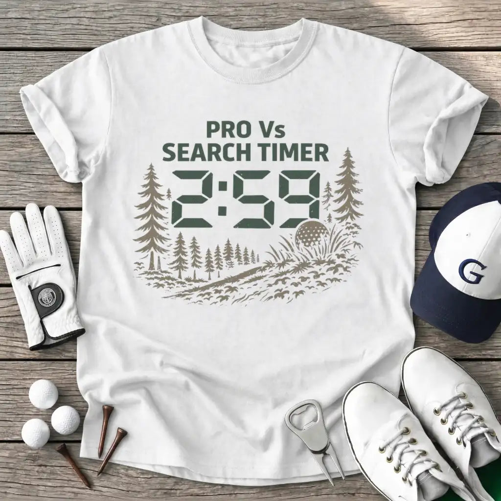 White / S Pro Search Timer T-Shirt