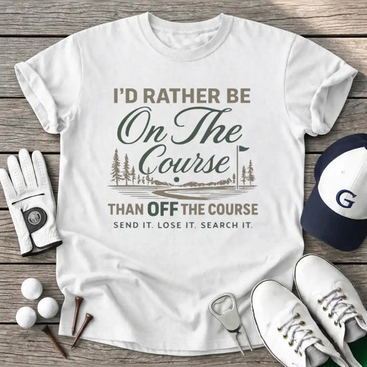 White / S Rather The Course T-Shirt