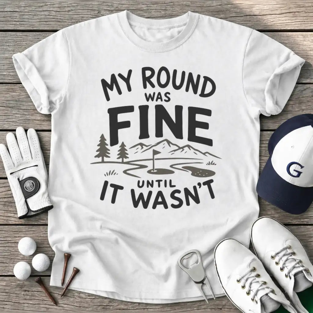 Round Was Fine T-Shirt in White