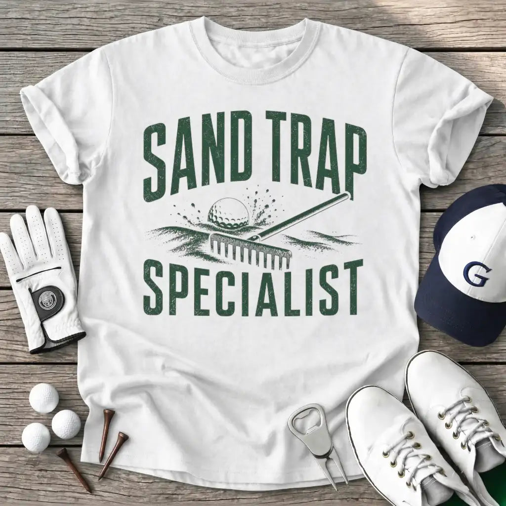 White / S Sand Trap Specialist T-Shirt