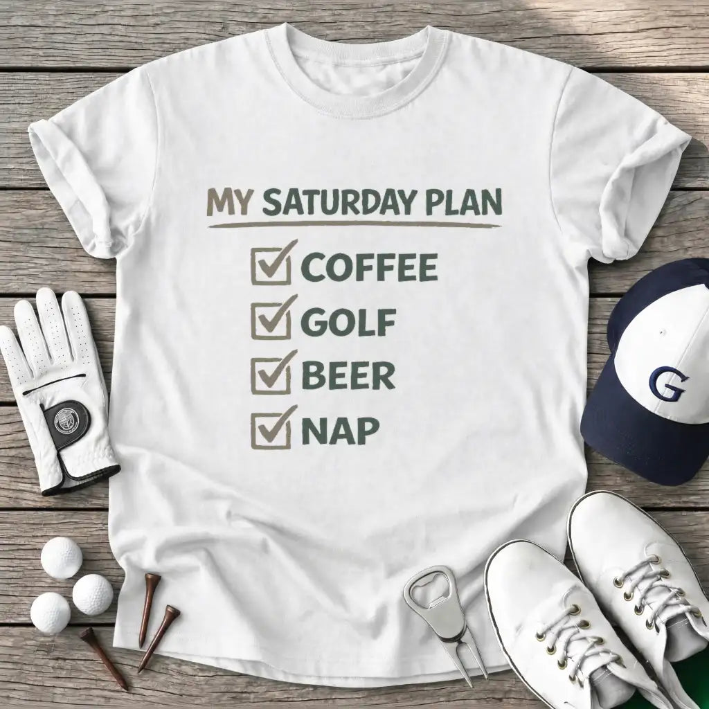 White / S Saturday Plan T-Shirt