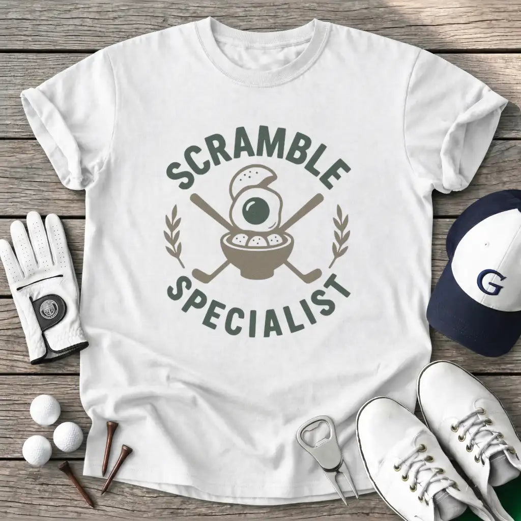 White / S Scramble Specialist T-Shirt