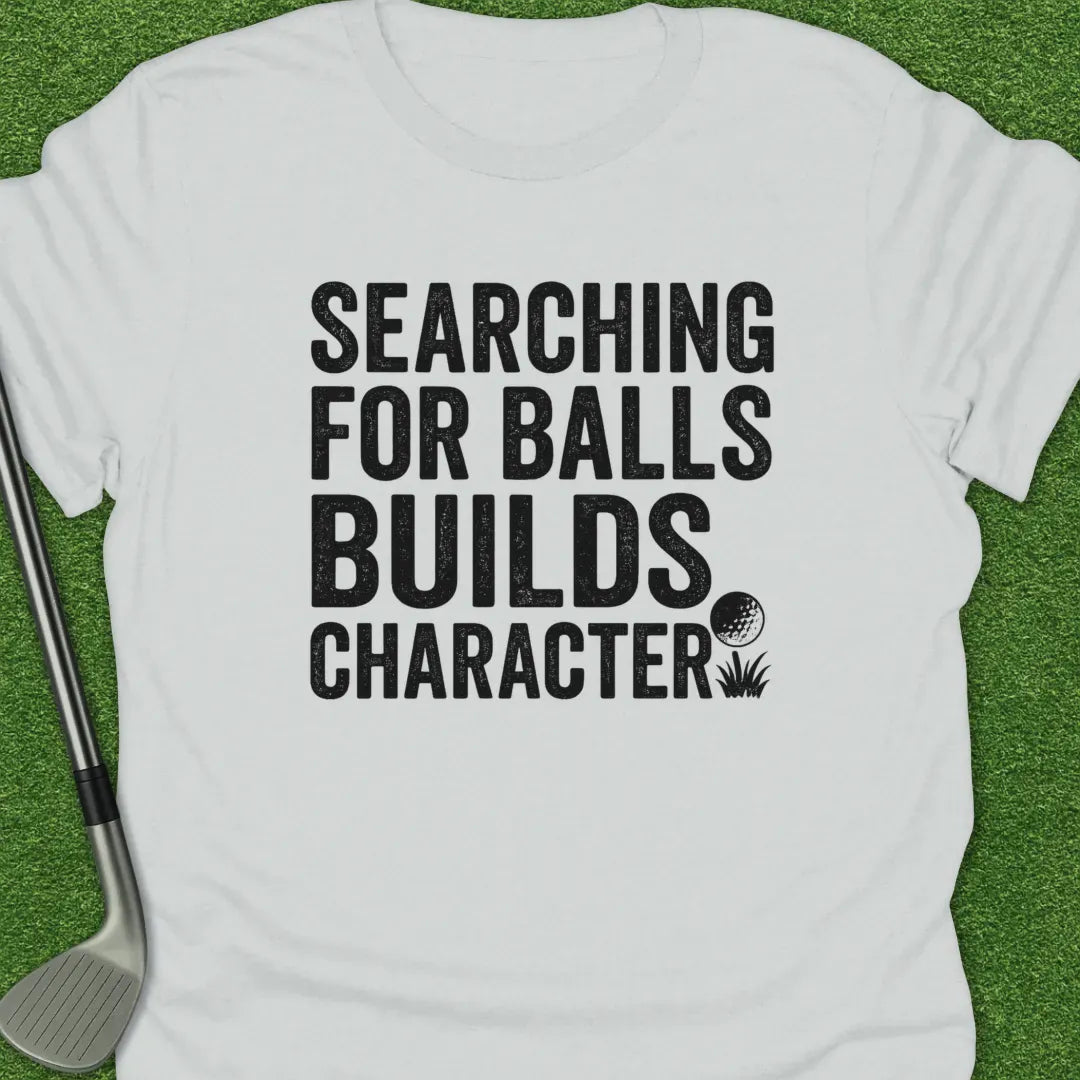 White / S Searching For Balls T-Shirt