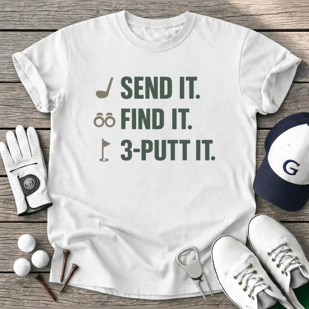 Send Find Putt T-Shirt in White