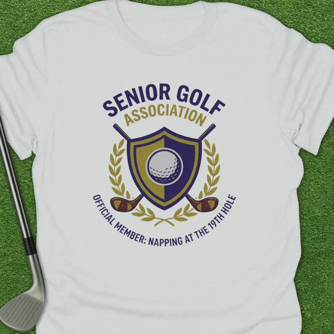 White / S Senior Golf T-Shirt