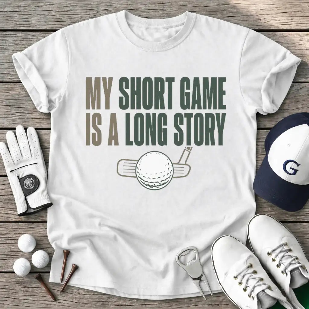 White / S Short Game Long T-Shirt