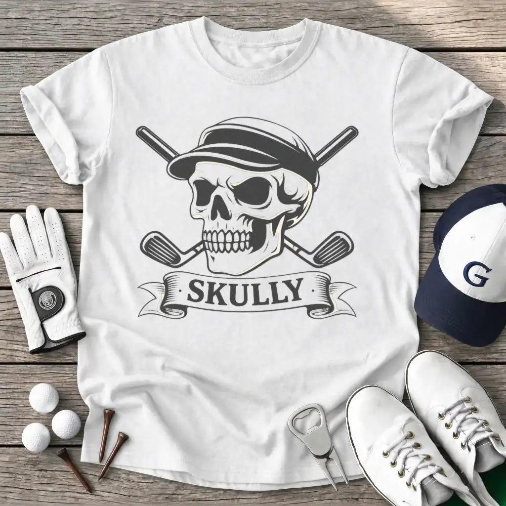 White / S Skully T-Shirt