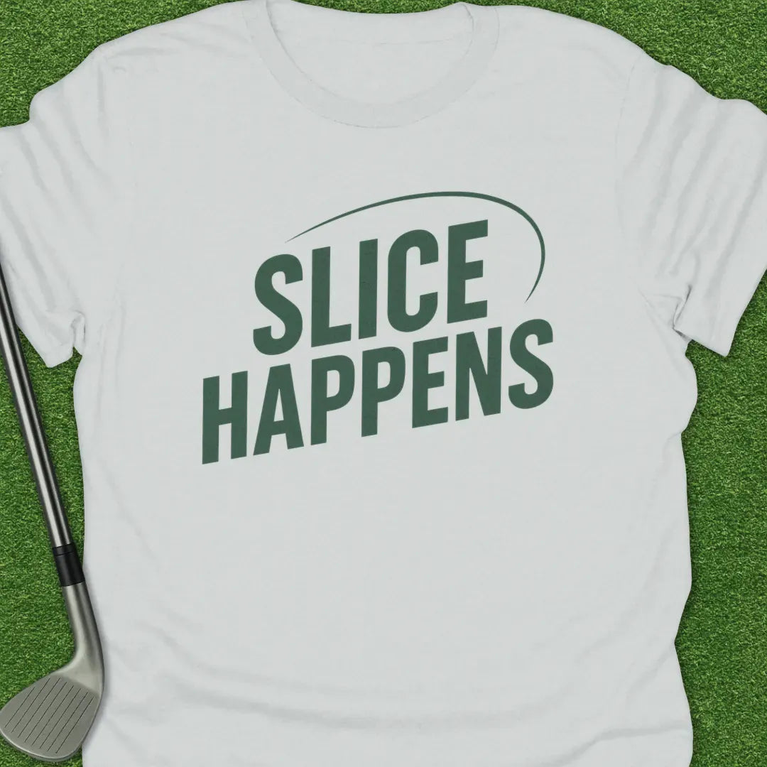 White / S Slice Happens T-Shirt