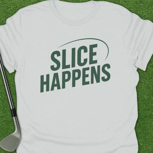 White / S Slice Happens T-Shirt