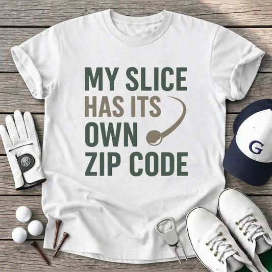 White / S Slice Has Its Own T-Shirt