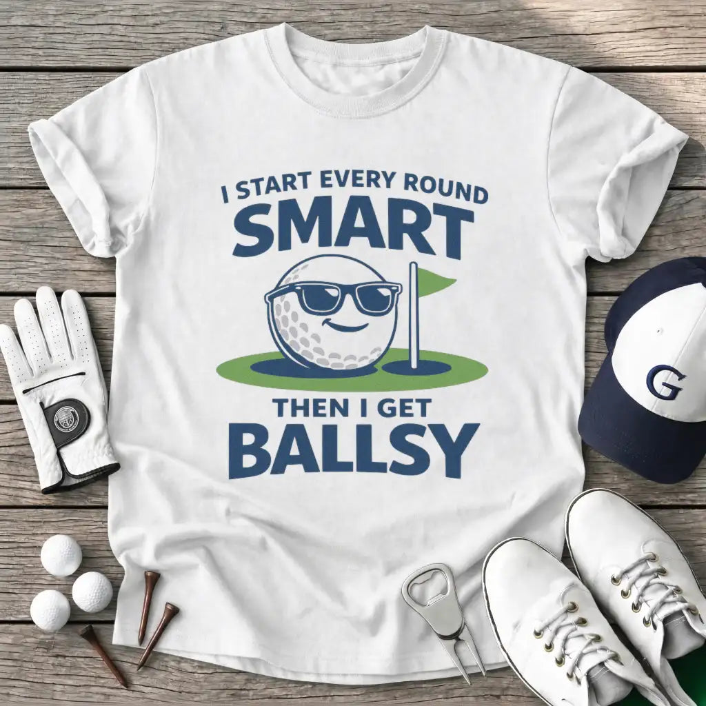 Start Every Round T-Shirt in White