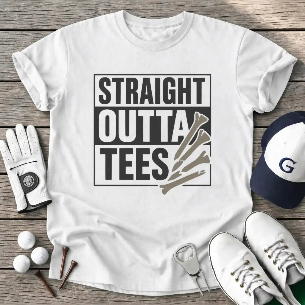 White / S Straight Outta Tees T-Shirt