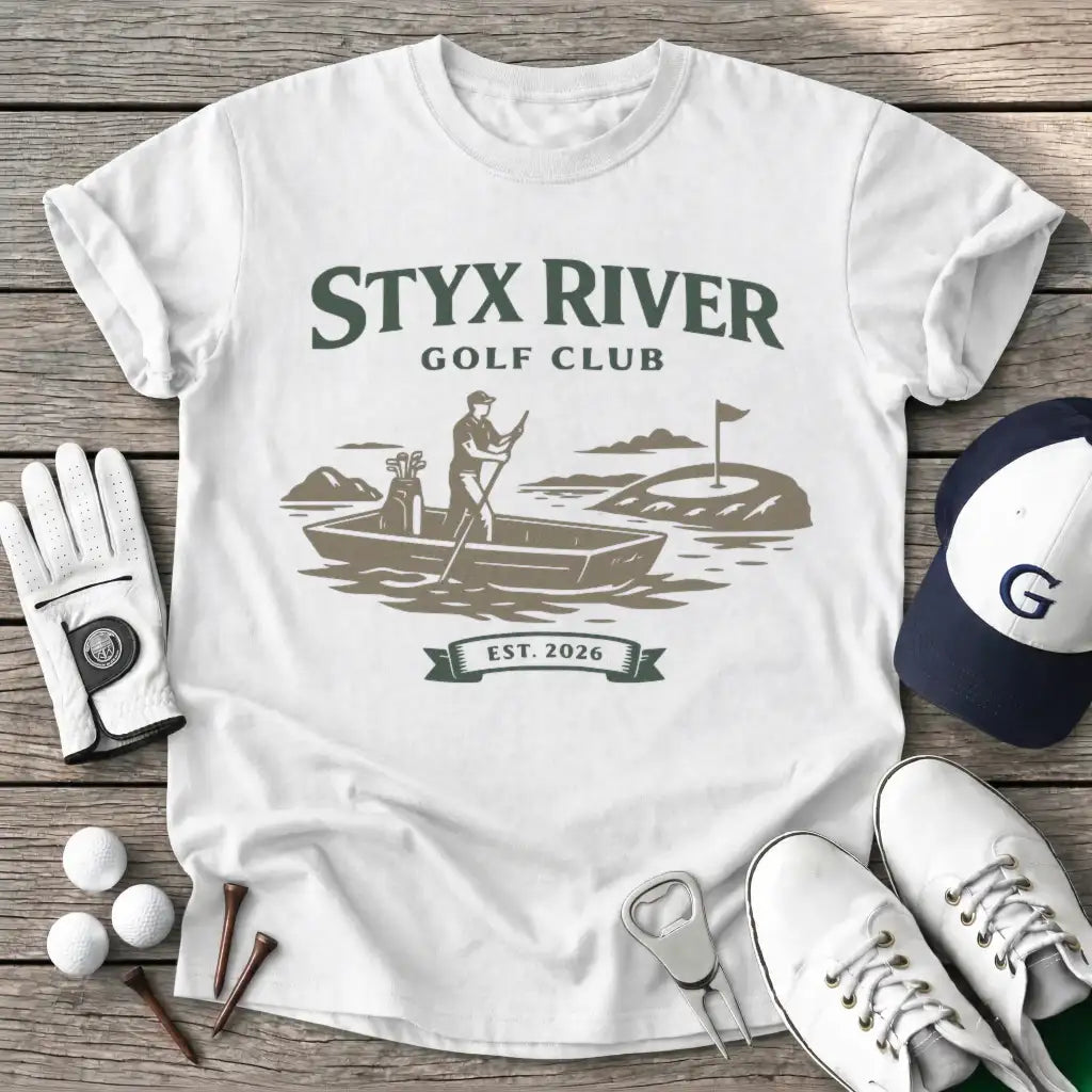 White / S Styx River Golf T-Shirt