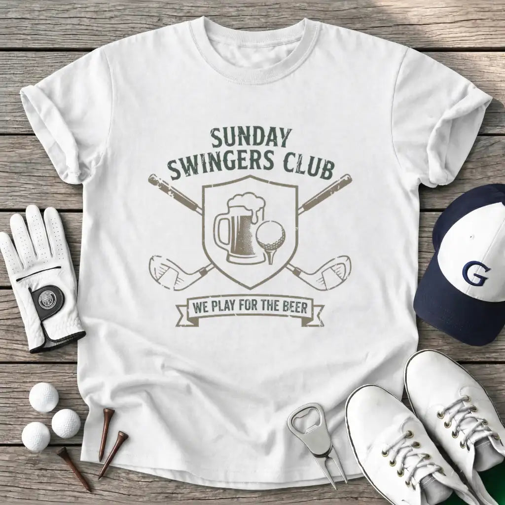 White / S Sunday Swingers T-Shirt