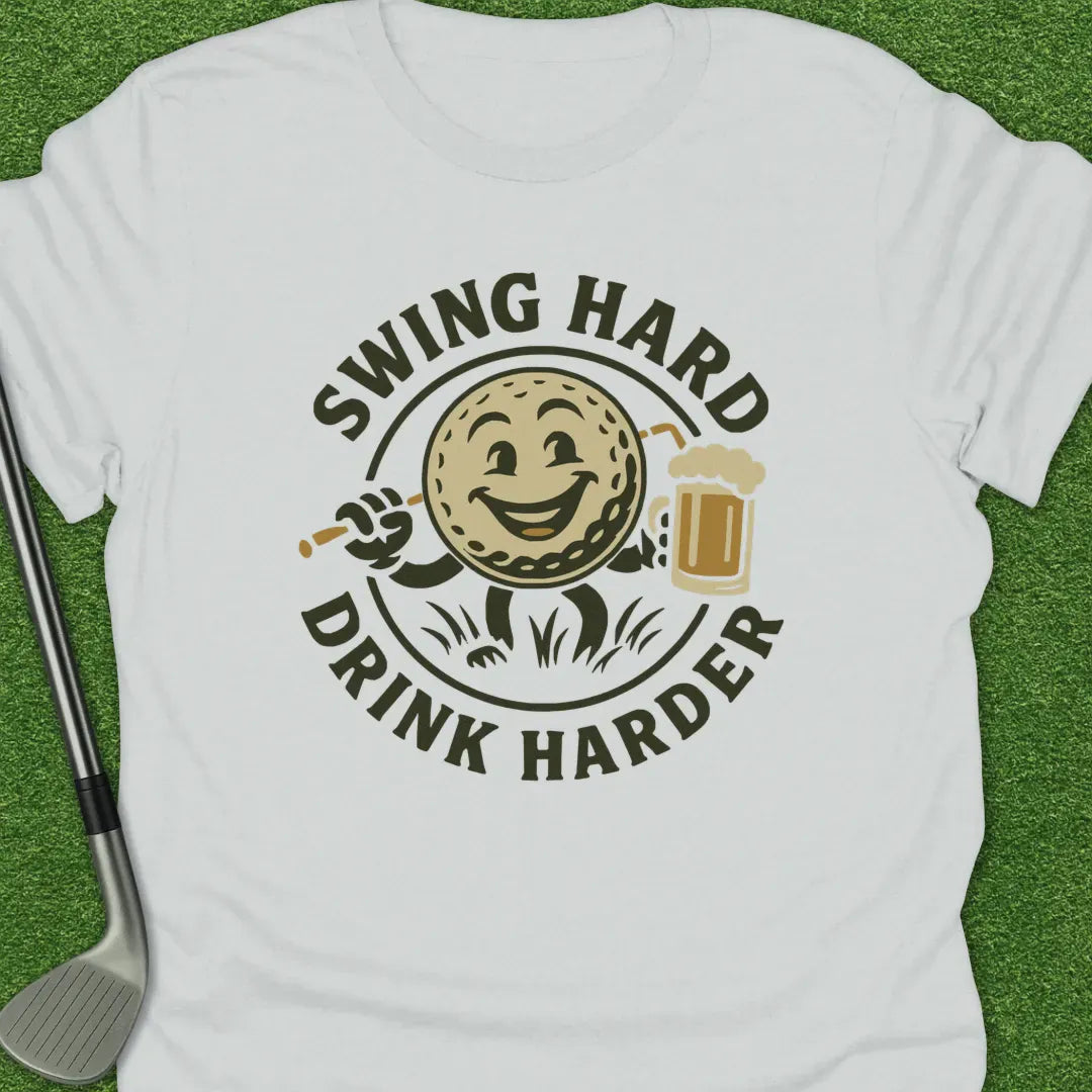 White / S Swing Hard Drink T-Shirt