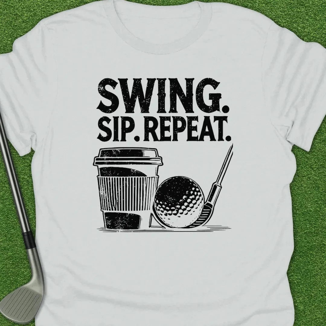 White / S Swing Sip Repeat T-Shirt